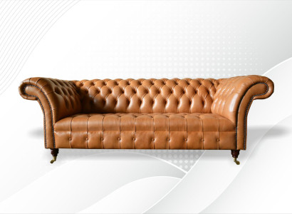 Chesterfield Design Luxury Upholstery Sofa Couch Seat Textile Suite Leather