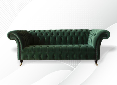 Chesterfield 3 Seater Sofas Upholstery Seat Couch Sofa Suite Big Couches