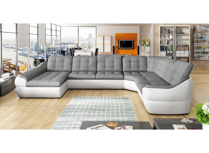 Sofa Sofa bed Living landscape with Bed function + bed base Corner sofa U Couch