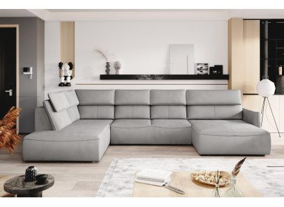 Luxury Design Corner Sofa Couch Upholstery Seat Leather Suite Living Landscape Furniture