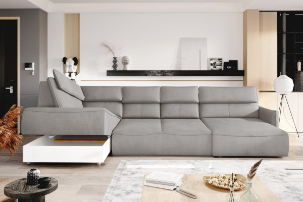 Luxury Design Corner Sofa Couch Upholstery Seat Leather Suite Living Landscape Furniture