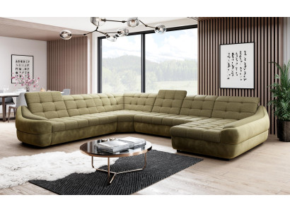 Sofa Couch Upholstery Suite Living landscape Design Corner sofa Textile new U-shape new