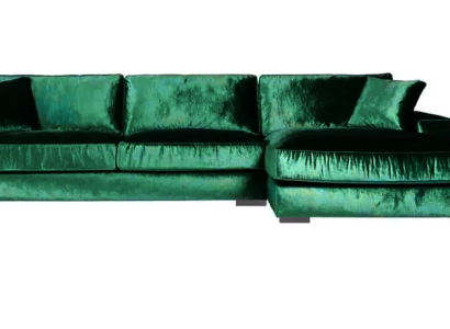 Green Corner sofa Sofa Fabric Living room Design Couches Upholstery Sofas Big Velvet new