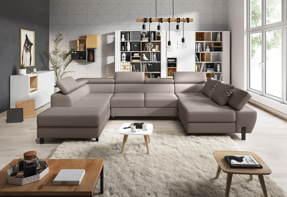 U-shape Corner sofa Upholstery Couch Textile Corner Living landscape Designer Couch Sofas new