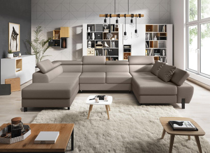 U-shape Corner sofa Upholstery Couch Textile Corner Living landscape Designer Couch Sofas new