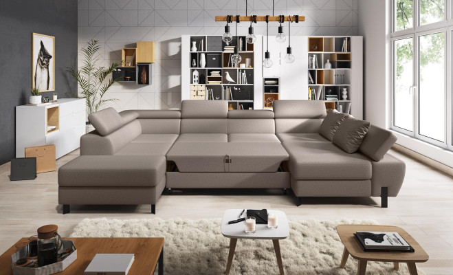 U-shape Corner sofa Upholstery Couch Textile Corner Living landscape Designer Couch Sofas new