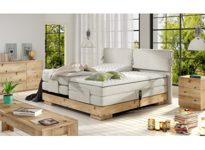 Electric Box Spring Bed Beds Oak Solid Real wood Double bed Complete