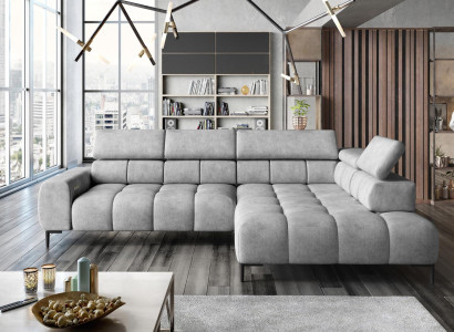 Corner sofa L-shape Sofa Living landscape Upholstery Multifunction Design Modern Textile