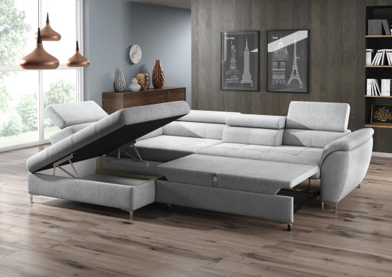 Corner sofa L-shape Sofa Design Upholstery Modern Textile bed base Multifunction Fabric