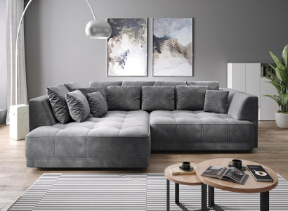 Sofa Textile Living landscape Corner sofa Sofas Couch Upholstery Corner Couches Furniture L-shape