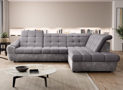 Design Sofa Couch Corner sofa Textile Upholstery Suite Living landscape Corner suite new