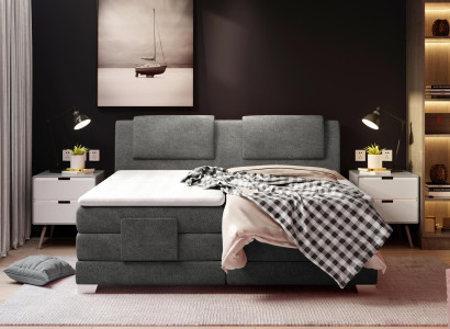 Textile Design Bed Double Beds Luxury Marriage Box Spring Hotel Mattress Bedroom