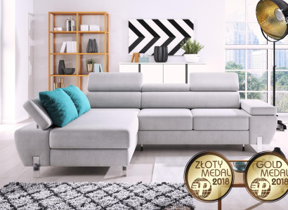 Sofa bed Design Corner sofa L-shape Bed function Couch Textile Sofas Fabric Sleep