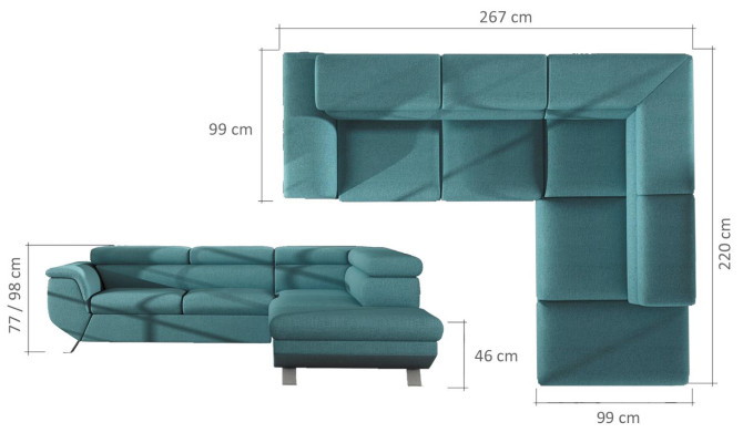 Sofa Sofa bed Designer Sofa with Bed function + bed base Corner sofa Couch new