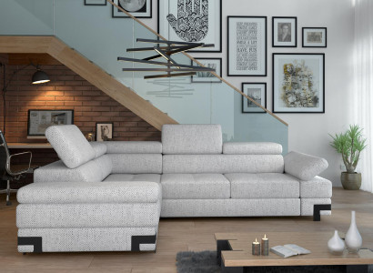 Corner sofa L-shape Couch Living landscape Suite Design Modern Sofa Fabric Textile new