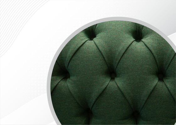 Chesterfield 4 Seater Dark Green Living room Design Couches Sofa big Furniture Fabric