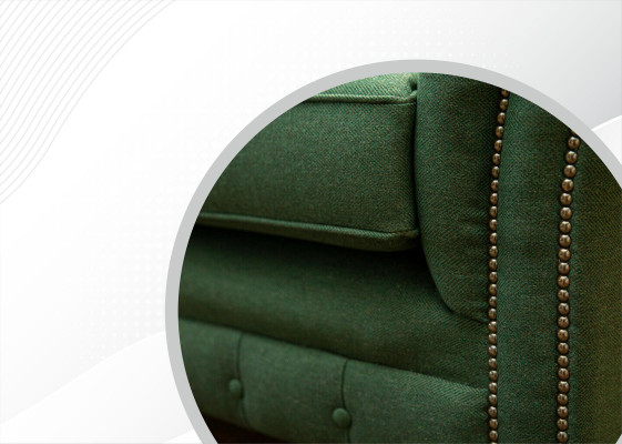 Chesterfield 4 Seater Dark Green Living room Design Couches Sofa big Furniture Fabric