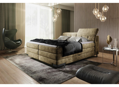Luxury Bedroom Double Beds Marriage Textile Bed Box Spring Bed Hotel Frame new