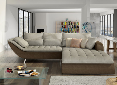 Fabric L-shape Couch Living landscape Decor Corner sofa Suite Modern Design Sofa