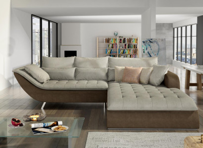 Sofa Living landscape Living room Corner sofa Couch Upholstery Suite Seat Design Sofas