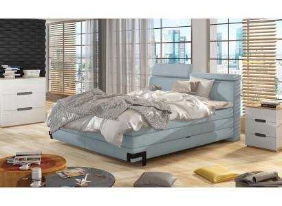 Designer Bed Bedroom Beds Textile Hotel Luxury Upholstery Box Spring Bed Furniture