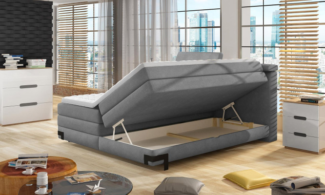 Designer Bed Bedroom Beds Textile Hotel Luxury Upholstery Box Spring Bed Furniture