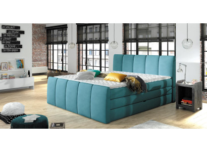 BOXSPRINGBETT DESIGN Bed TOPPER SPRING CORE Double bed Upholstered bed with bed base