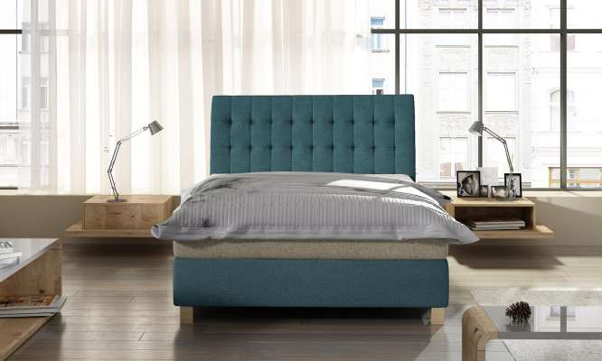 Design Beds 140x200cm Double Bed Furniture Furnishings Bedroom Box Spring Bed