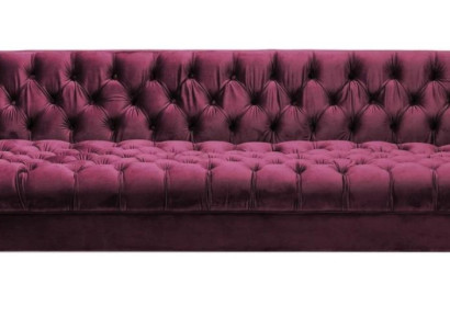 Burgundy Three Seater Fabric Living room Design Couches Upholstery Sofa Chesterfield new