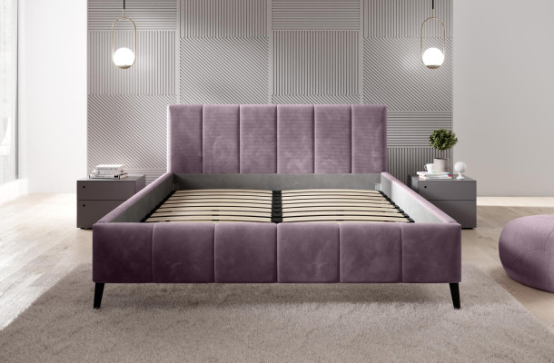 Bed Bedroom Beds 180x200 Upholstered bed Design Double Hotel Furniture Velvet new