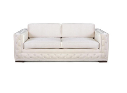 White Chesterfield Modern Design Couches Textile Sofa new Kreative Furniture 3 Seater