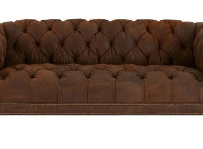 Brown Three Seater Chesterfield Modern Design Leather Sofa Design Furniture Velvet fabric
