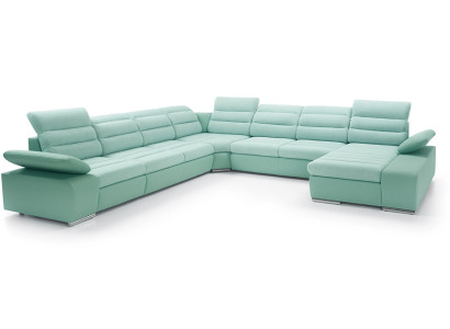 Corner sofa U-shape Corner sofa Sleep function Living landscape Sofa Couch Sofas Couches