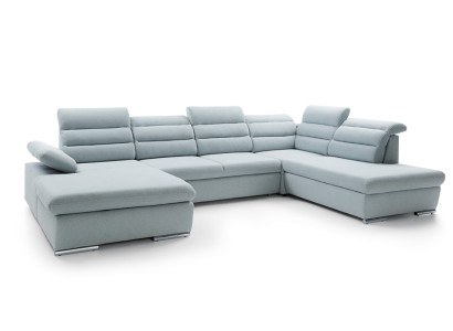 Corner sofa U-shape couch set sleeping function living landscape sofa couch upholstery