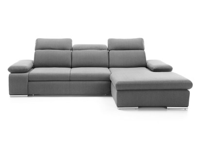 Corner sofa L-shape Gray Corner sofa Corner sofa with bed base Sofa Living landscape Sofas