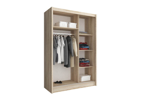 Multipurpose Shelves Wardrobe Shelf Storage Clothes Cupboards 130cm
