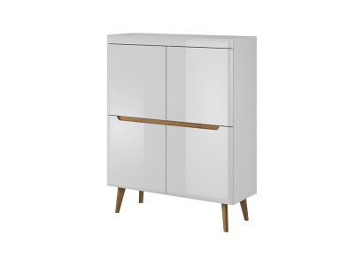 Modern Wood Chest of drawers Sideboard Chests of drawers 107cm XXL Low Boards