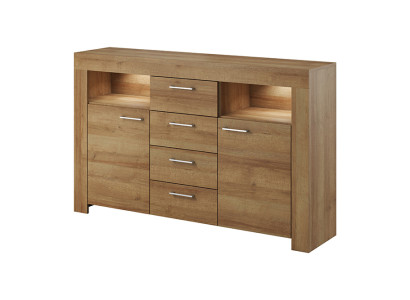Modern Wood Chest of drawers Sideboard Chests of drawers Living room cupboard 155cm