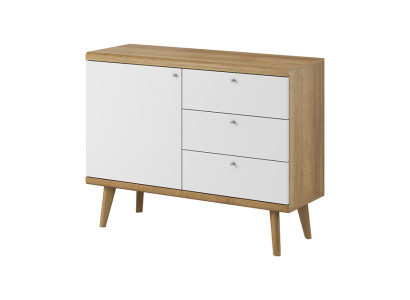 Modern Wood Chest of drawers Sideboard 107cm XXL Low Boards