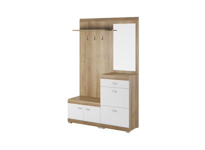 Coat rack wardrobe set hallway floorboard set storage wardrobe door new
