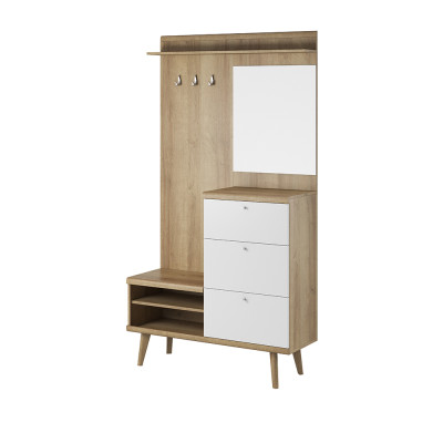 Coat rack wardrobe set hallway wardrobe floorboard set storage