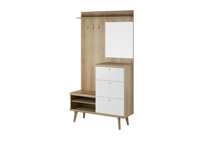 Coat rack wardrobe set hallway wardrobe floorboard set storage