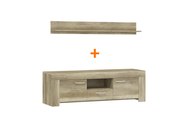 Shelf + TV-cabinet Wardrobe Sideboard TV SRTV155+P155 TV Wall
