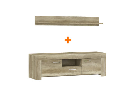 Shelf + TV-cabinet Wardrobe Sideboard TV SRTV155+P155 TV Wall