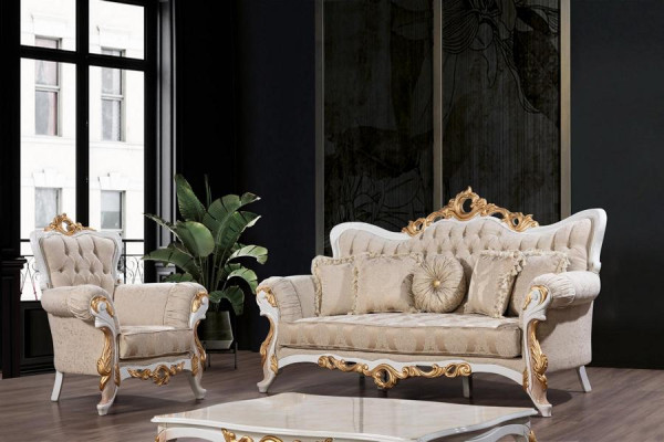 Sofa set 3+1 Seater Set Design Sofas Upholstery Couches Leather Relax Classic