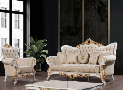 Sofa set 3+1 Seater Set Design Sofas Upholstery Couches Leather Relax Classic