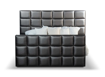 Bedroom Beds Imitation leather luxury bed box spring bed 180 x 200 cm