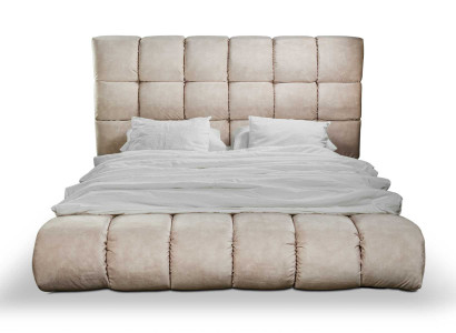 Luxurious Plush Bed in the Bedroom Big handy Designer Bed new Indoor area