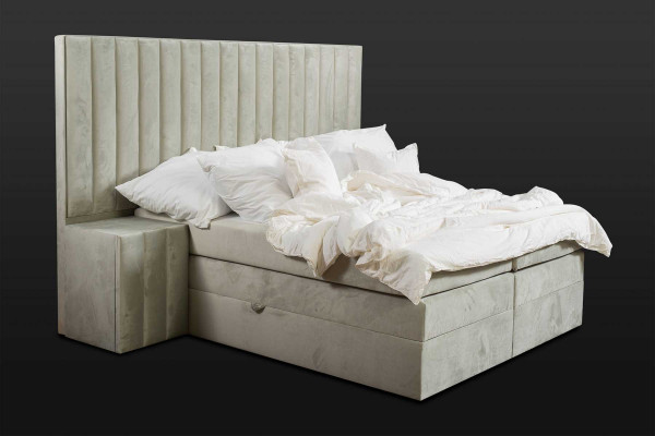 Luxury Bedroom Bedside table Beds Bed 3pcs Complete Set Design Furnishings