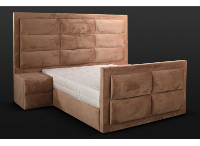 Luxury Bedroom Set Bedside table Bed 2tlg.Complete Set Design Furnishings new